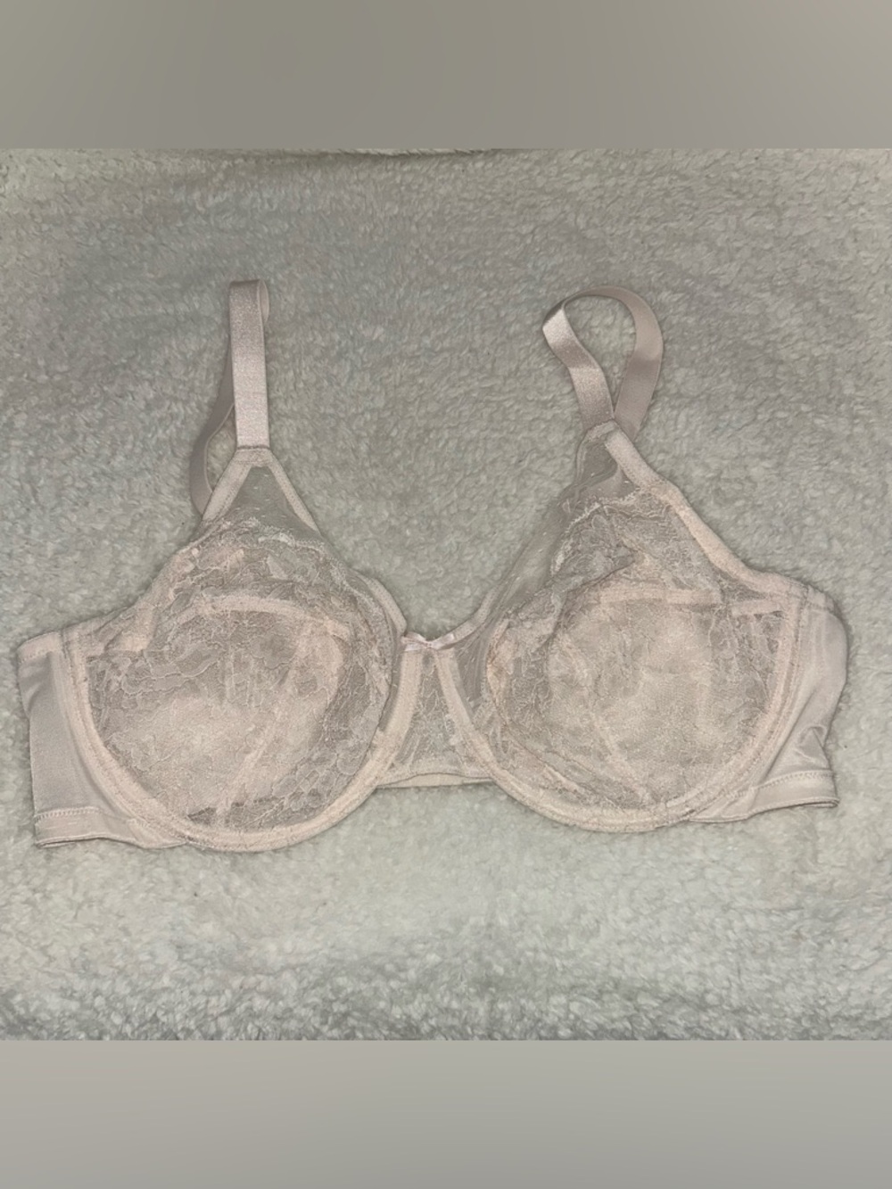 HSIA Enchanted Unlined Lace Underwire Bra 40D White NWOT